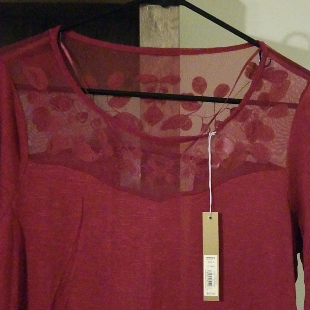 🍁 NWT! Lace Tunic/Small